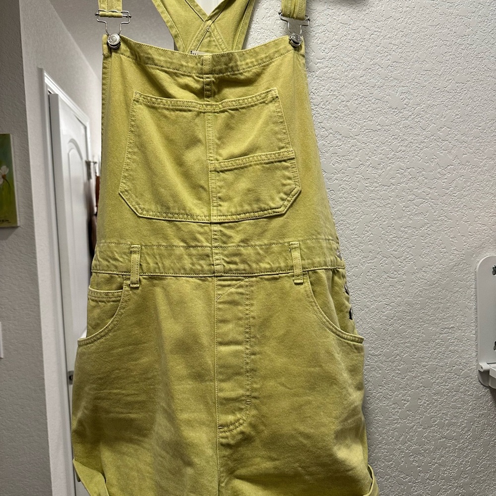 We The Free Light Yellow Overalls
